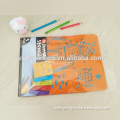 Customized pp plastic educational drawing alphabet stencil